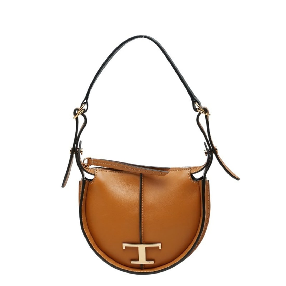 Tod's T-Timeless Hobo One-Shoulder Bag, Brown Leather, Women's: --- Catalog ---Category: SizeSize (HxWxD): 15cm x 18cm x 7cm / 5.9'' x 7.08'' x 2.75''Category: DesignType: Shoulder bagColor: BrownGender: WomenMaterial: Leather Category: GeneralBrand: Tod's--- Item