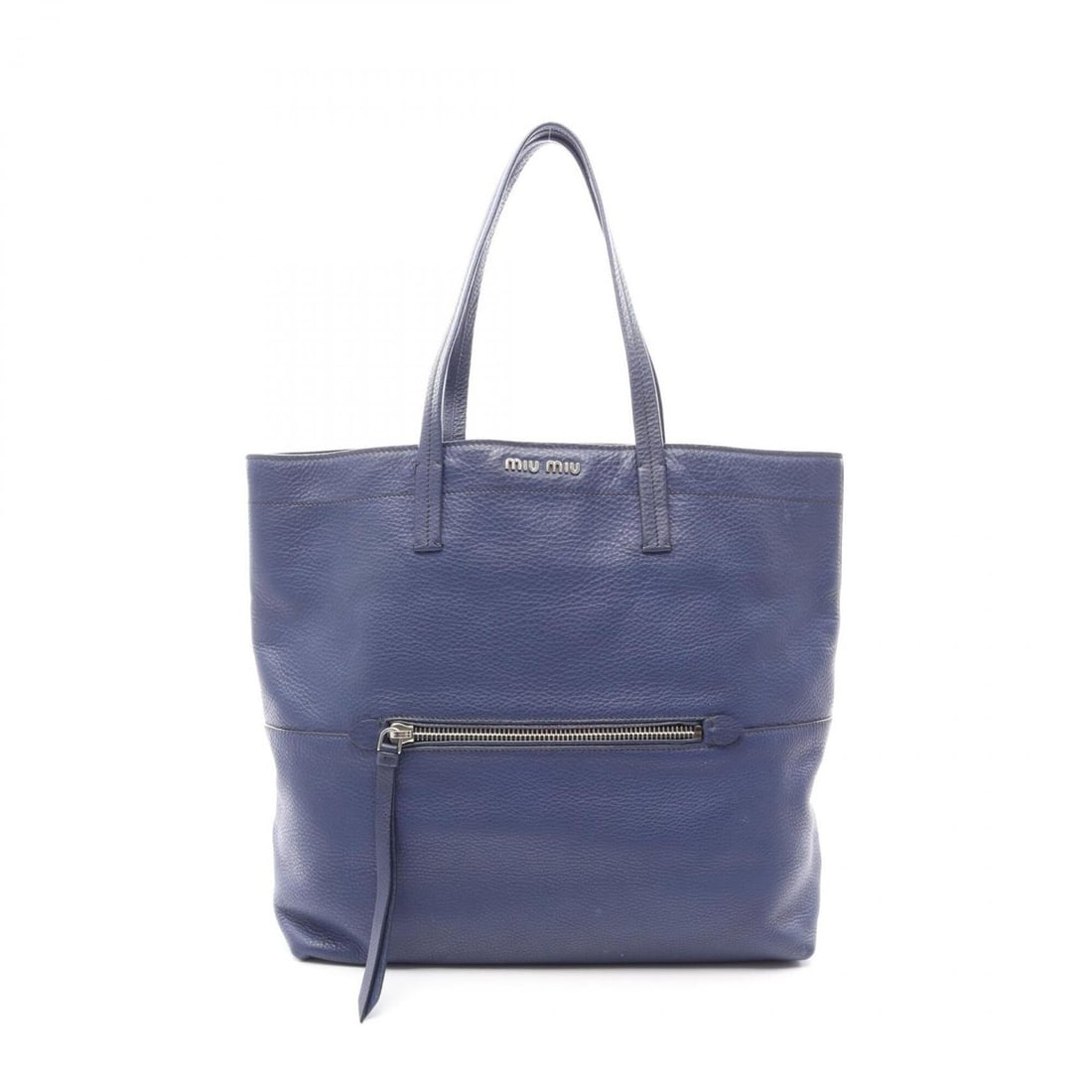 Miu Miu Miu Tote Bag Handbag Leather Women's Blue: --- Catalog ---Category: SizeSize (HxWxD): 34cm x 34cm x 14cm / 13.38'' x 13.38'' x 5.51''Category: DesignType: Handbag, Tote bagColor: BlueGender: WomenMaterial: Leather Category: GeneralBrand: Miu M