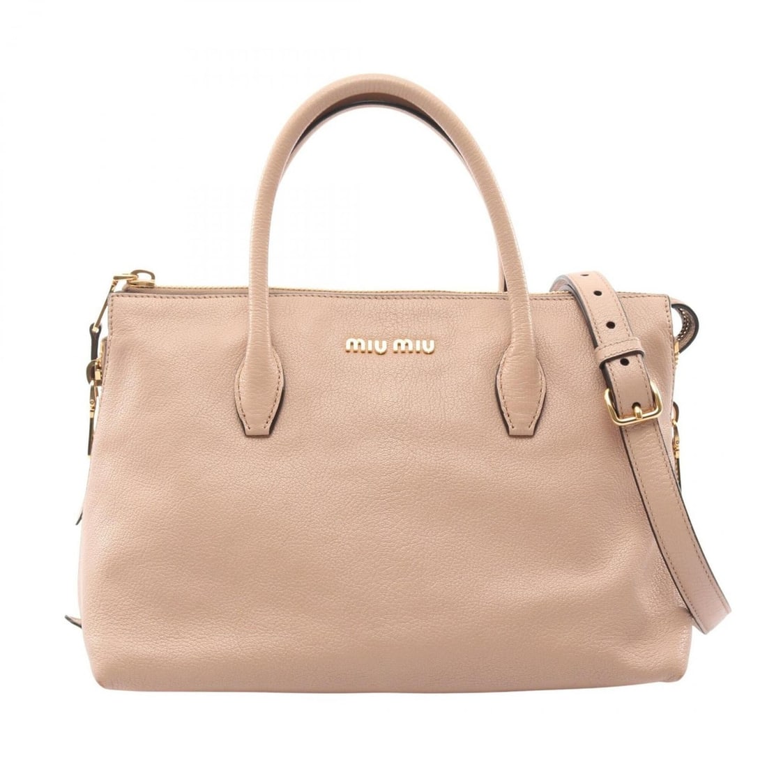 Miu Miu Miu Madras handbag, leather, women's, beige.: --- Catalog ---Category: SizeSize (HxWxD): 21cm x 31cm x 15cm / 8.26'' x 12.2'' x 5.9''Category: DesignType: HandbagColor: BeigeGender: WomenMaterial: Leather Category: GeneralBrand: Miu Miu--- Item L