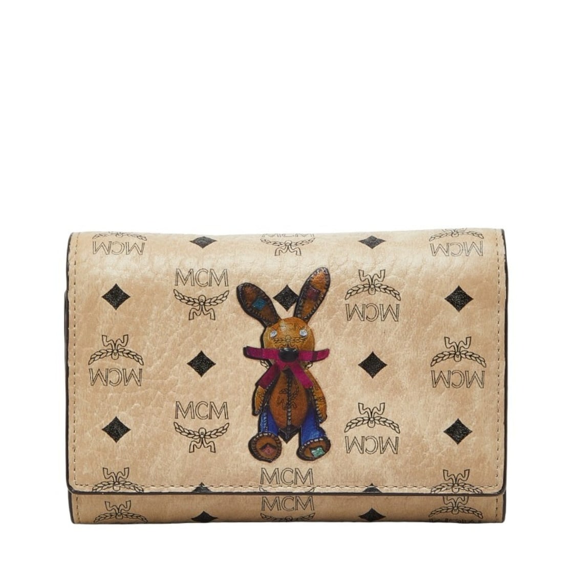 MCM Visetos Logogram Rabbit Print Long Wallet 19251569 Beige Pink Multicolor Leather Women's: --- Catalog ---Category: SizeSize (HxWxD): 9.5cm x 14cm x 2.5cm / 3.74'' x 5.51'' x 0.98''Category: DesignType: Coin purse/coin caseColor: Beige pink, Multi-colorGender: WomenMaterial: Leather Categor