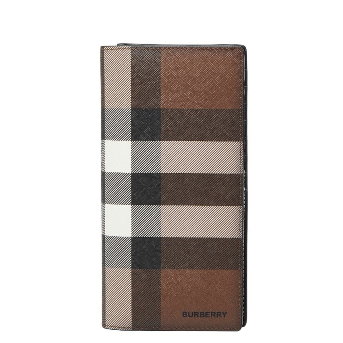 Burberry Check Long Wallet, Brown, Black, White Leather, Women's BURBERRY: --- Catalog ---Category: SizeSize (HxWxD): 19cm x 10cm x 2cm / 7.48'' x 3.93'' x 0.78''Category: DesignType: Coin purse/coin caseColor: Black, Brown, WhiteGender: WomenMaterial: Leather Category: Gene