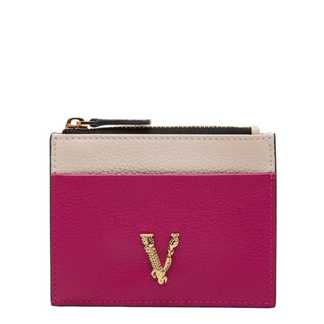Versace Virtus Business Card Holder/Card Case Wallet/Coin Purse Pink Leather Women's VERSACE: --- Catalog ---Category: DesignType: Business card caseColor: PinkGender: WomenCategory: GeneralBrand: VersaceCategory: Physical PropertiesSize (HxWxD): 8.5cm x 11cm x 5mm / 3.34'' x 4.33'' x 0.19''--