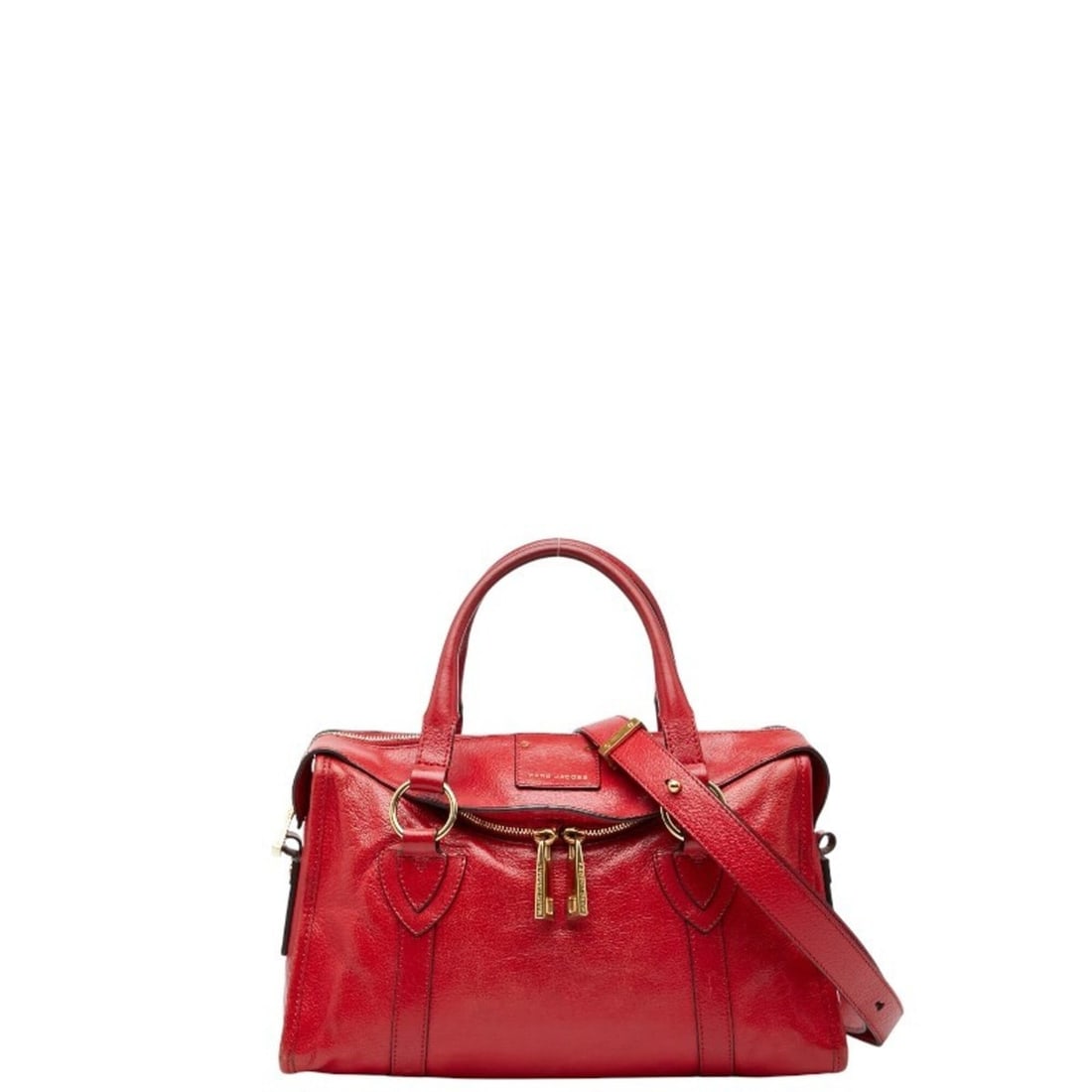 Marc Jacobs handbag/shoulder bag, 2-way, red leather, women's.: --- Catalog ---Category: SizeSize (HxWxD): 20.5cm x 31.5cm x 13cm / 8.07'' x 12.4'' x 5.11''Category: DesignType: Handbag, Shoulder bagColor: Red colorGender: WomenMaterial: Leather Category: GeneralB