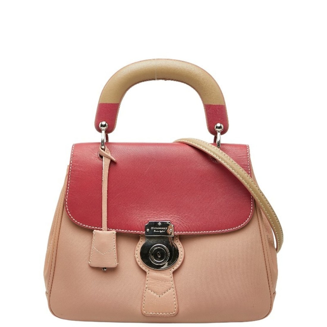 Burberry DK88 Handbag Shoulder Bag 2-Way Pink Red Leather Women's BURBERRY: --- Catalog ---Category: SizeSize (HxWxD): 25cm x 31cm x 9cm / 9.84'' x 12.2'' x 3.54''Category: DesignType: Handbag, Shoulder bagColor: Pink redGender: WomenMaterial: Leather Category: GeneralBrand: 