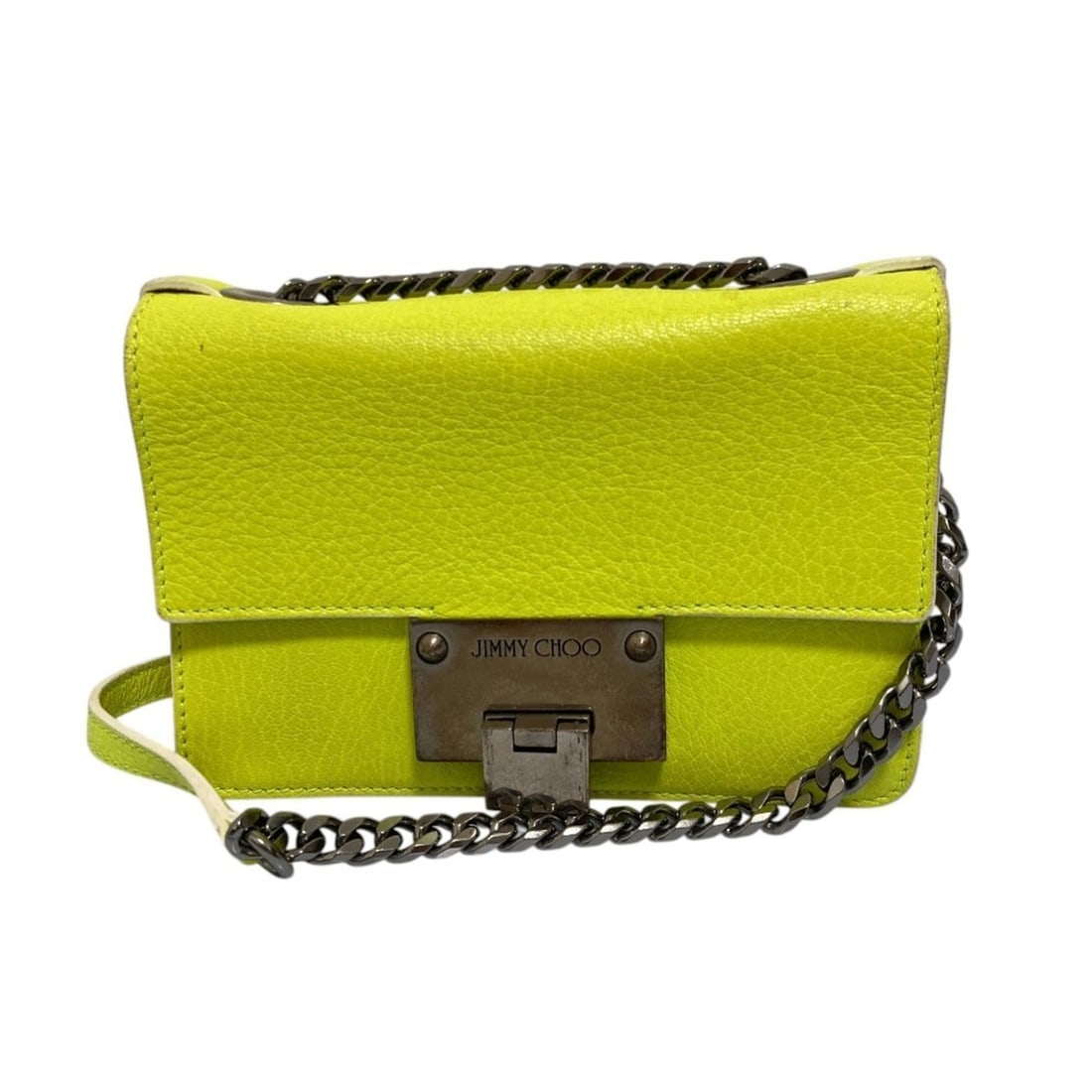 JIMMY CHOO Rebel Soft Mini Chain Shoulder Bag, Neon Yellow, Women's: --- Catalog ---Category: SizeSize (HxWxD): 13cm x 18cm x 6.5cm / 5.11'' x 7.08'' x 2.55''Category: DesignType: Shoulder bagColor: YellowGender: WomenCategory: GeneralBrand: Jimmy Choo--- Item List ---