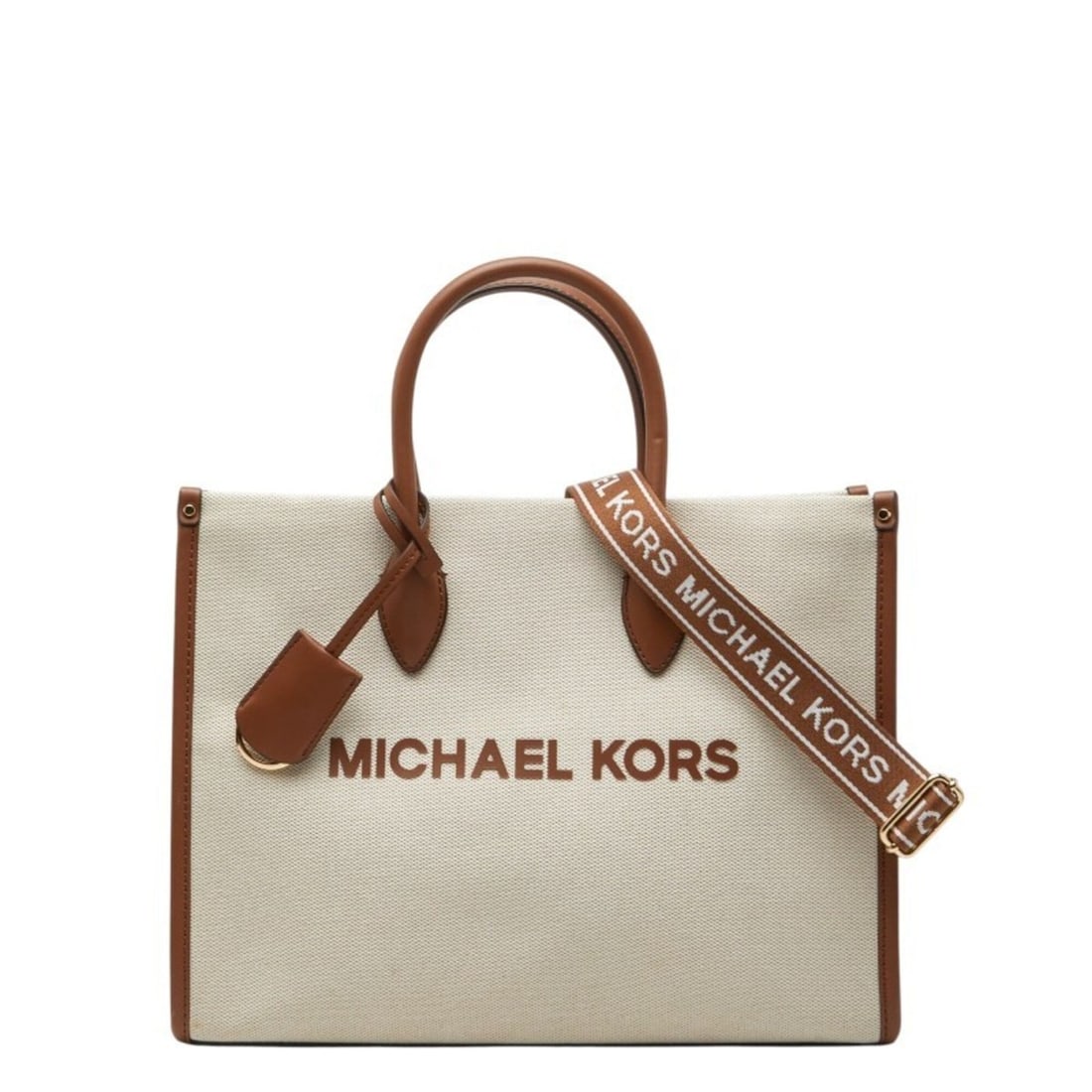Michael Kors MIRELLA EW Tote Bag Shoulder 2-Way Beige Brown Canvas Leather Women's: --- Catalog ---Category: SizeSize (HxWxD): 26.5cm x 35.5cm x 11.5cm / 10.43'' x 13.97'' x 4.52''Category: DesignType: Shoulder bag, Tote bagColor: Beige brownGender: WomenMaterial: Canvas , Leather Ca