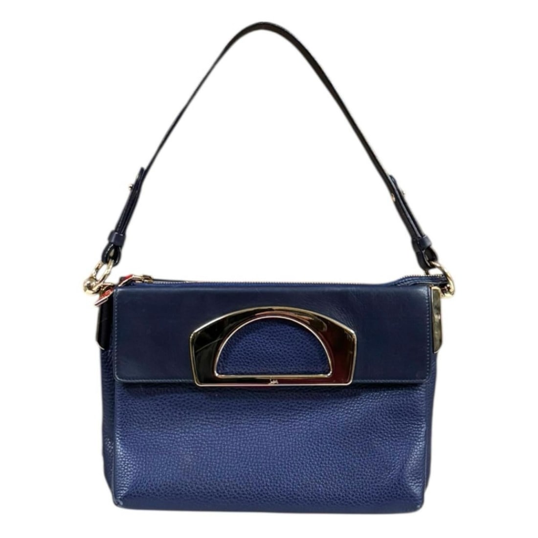 Christian Louboutin Passage Shoulder Bag, Leather 3145017 Navy, Women's: --- Catalog ---Category: SizeSize (HxWxD): 20cm x 27cm x 12cm / 7.87'' x 10.62'' x 4.72''Category: DesignType: Shoulder bagColor: NavyGender: WomenMaterial: Leather Category: GeneralBrand: Christian L