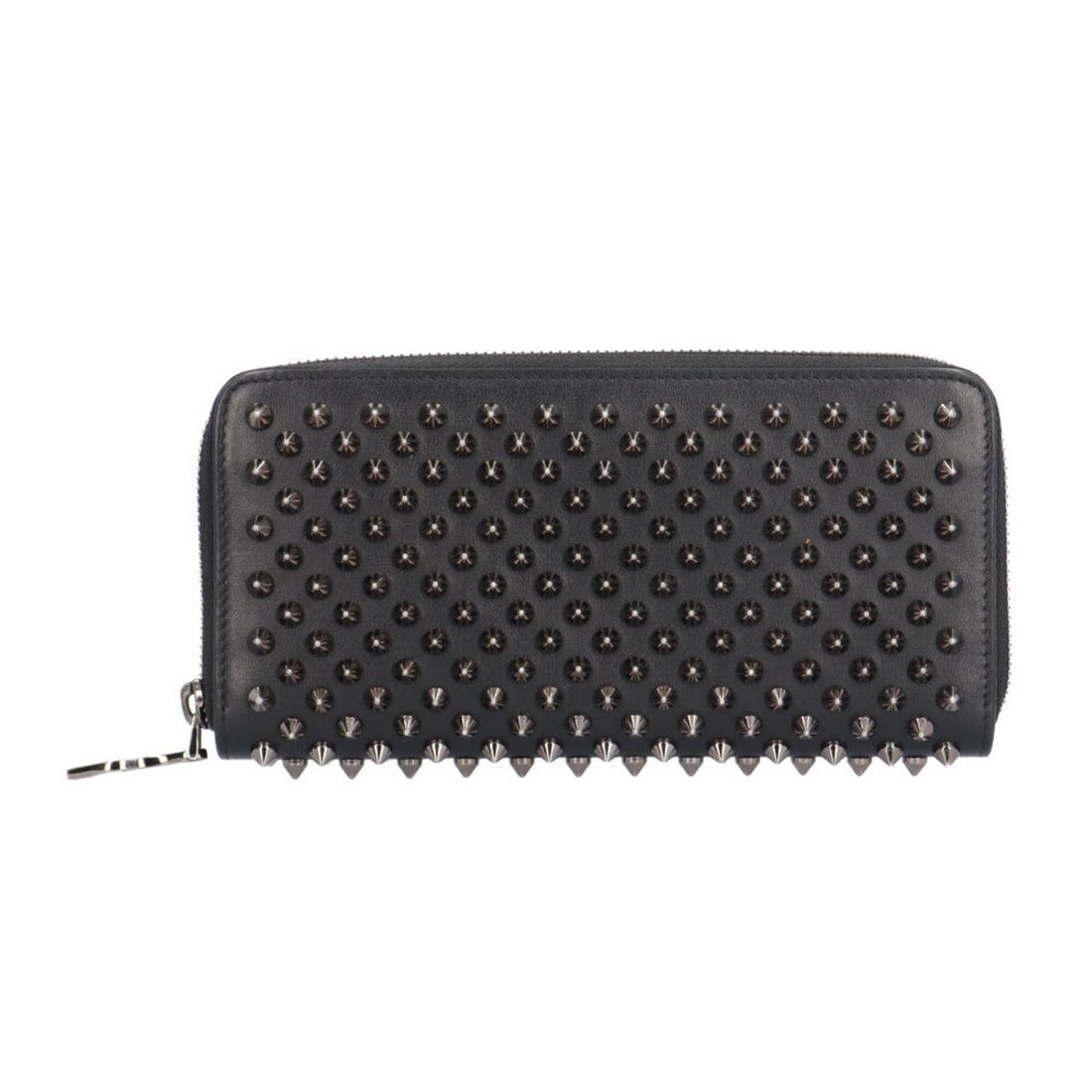 Christian Louboutin Spike Stud Panettone Long Wallet, Calfskin 1175099, Men's and Women's.: --- Catalog ---Category: SizeSize (HxWxD): 10cm x 19cm x 2cm / 3.93'' x 7.48'' x 0.78''Category: DesignType: Long wallet (bi-fold)Color: Black, Red colorGender: Men,WomenMaterial: Leather Category: Ge
