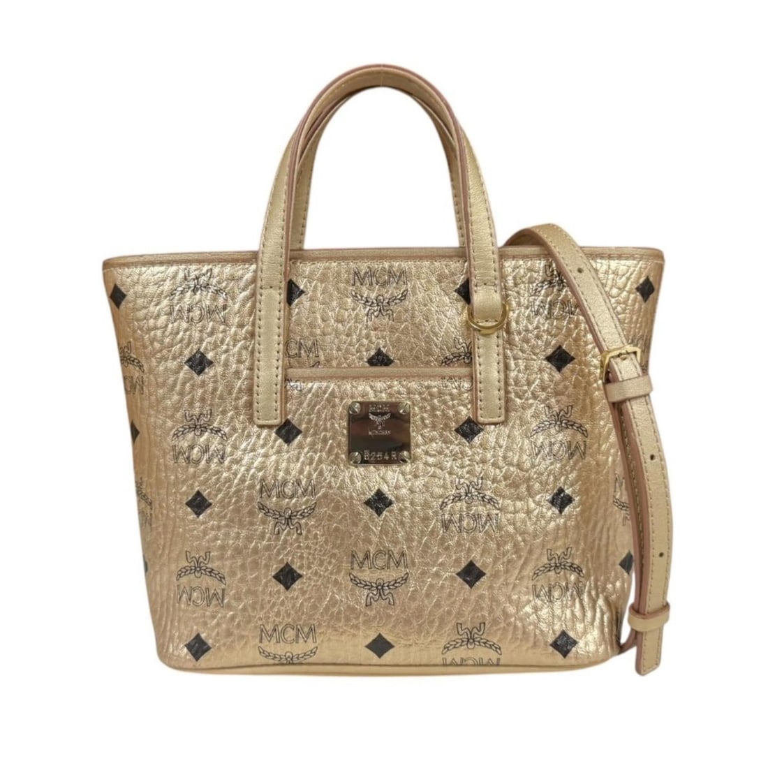 MCM Shoulder Bag, Handbag, Leather, Gold, Women's, 2-way: --- Catalog ---Category: SizeSize (HxWxD): 17cm x 19cm x 9cm / 6.69'' x 7.48'' x 3.54''Category: DesignType: Shoulder bagColor: GoldGender: WomenMaterial: Leather Category: GeneralBrand: MCMCountry of