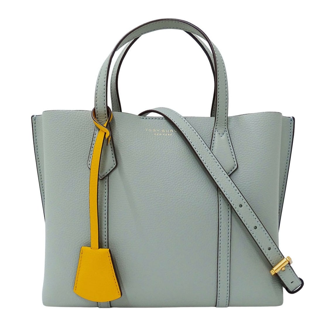 Tory Burch handbag for women, brand name, handbag/shoulder bag, 2-way, leather, Perry Small, Blue: --- Catalog ---Category: SizeSize (HxWxD): 20cm x 24cm x 12cm / 7.87'' x 9.44'' x 4.72''Category: DesignType: Handbag, Shoulder bagColor: BlueGender: WomenMaterial: Leather Category: GeneralBrand: Tor