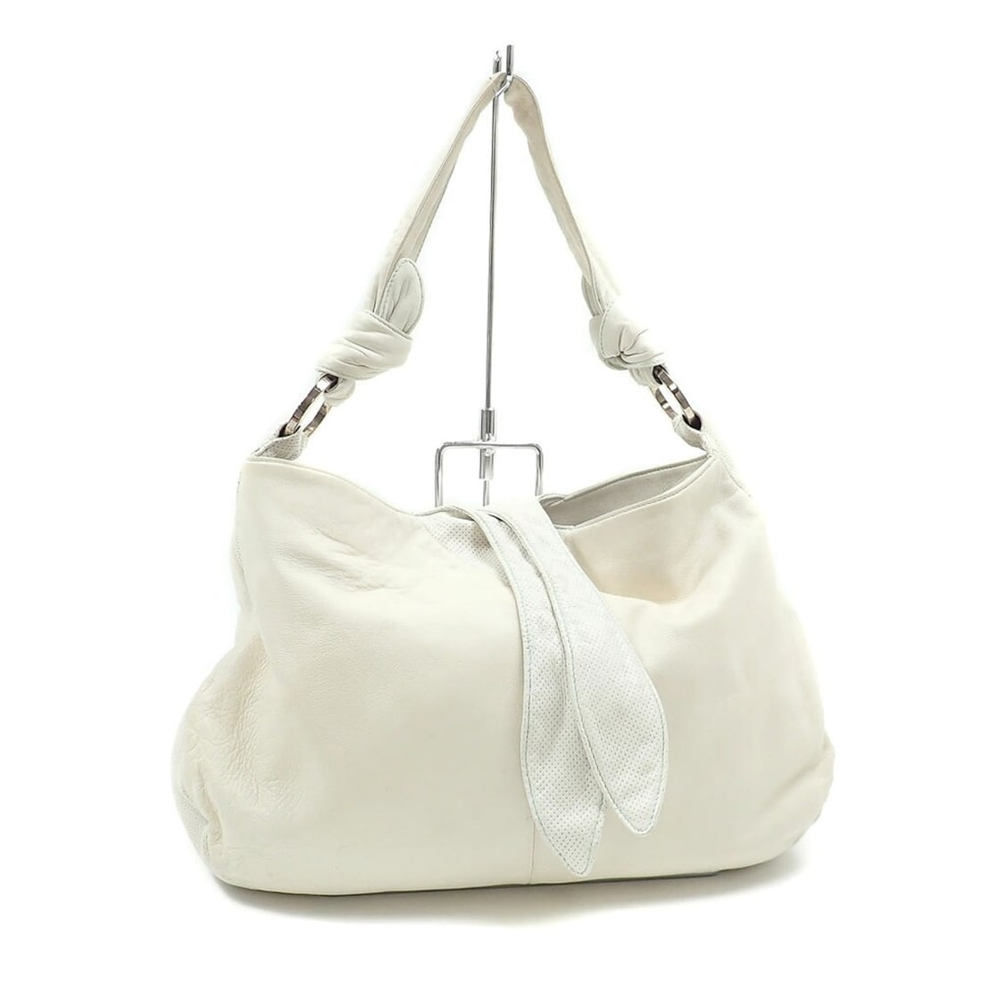 Loewe handbag for women, white leather.: --- Catalog ---Category: SizeSize (HxWxD): 25cm x 35cm x 8cm / 9.84'' x 13.77'' x 3.14''Category: DesignType: HandbagColor: WhiteGender: WomenMaterial: Leather Category: GeneralBrand: Loewe--- Item Li