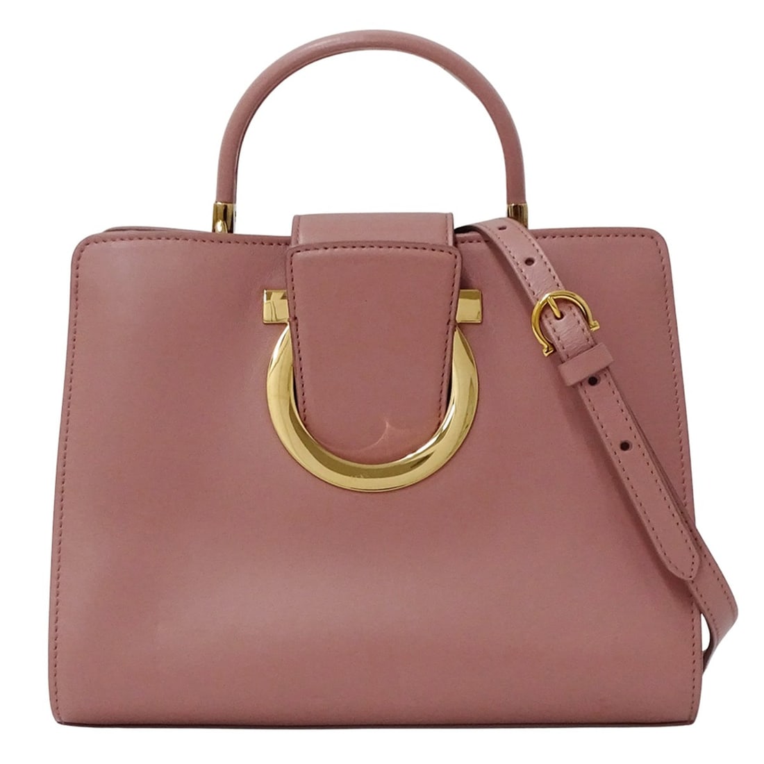 Salvatore Ferragamo Ferragamo handbag for women, brand name, handbag/shoulder bag, 2-way, Gancini: --- Catalog ---Category: SizeSize (HxWxD): 18.5cm x 23cm x 10.5cm / 7.28'' x 9.05'' x 4.13''Category: DesignType: Handbag, Shoulder bagColor: PinkGender: WomenMaterial: Leather Category: GeneralBrand: