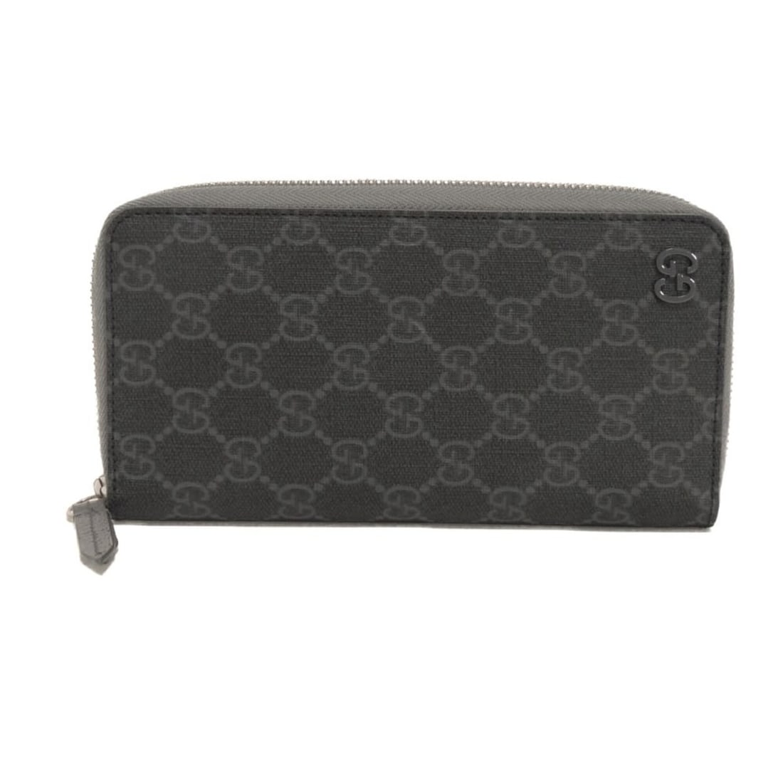 Gucci GUCCI Long Wallet GG Interior Zip-Around Black Round Zipper Supreme Grey 822051 FACQC 1048: --- Catalog ---Category: SizeSize (HxWxD): 10cm x 19cm x 2.4cm / 3.93'' x 7.48'' x 0.94''Category: DesignType: Long wallet (bi-fold)Color: Black, GrayGender: MenMaterial: GG Supreme Category: GeneralM