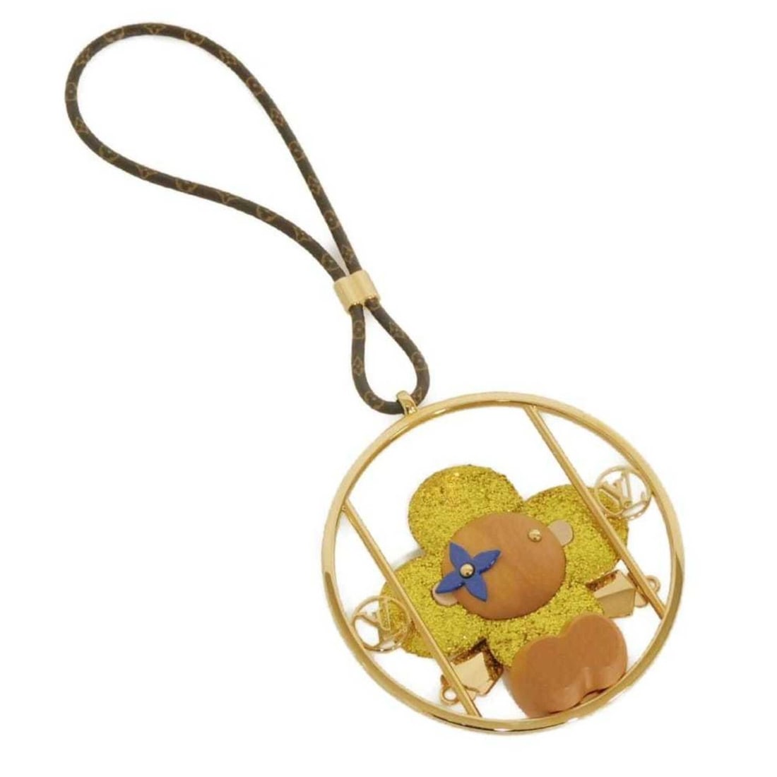 Louis Vuitton LOUIS VUITTON Keychain Decoration Vivienne Swing LV Circle Flower Ornament Monogram (1 of 20)