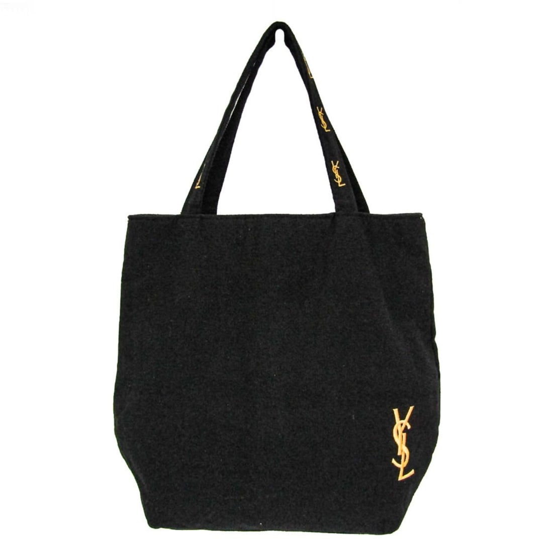 Yves Saint Laurent Novelty Women's Canvas Handbag,Tote Bag Black: --- Catalog ---Category: SizeSize (HxWxD): 31.5cm x 25cm x 12cm / 12.4'' x 9.84'' x 4.72''Handle Length: 40cm / 15.74''Category: DesignType: Handbag, Tote bagColor: BlackGender: WomenClosure: OpenMate