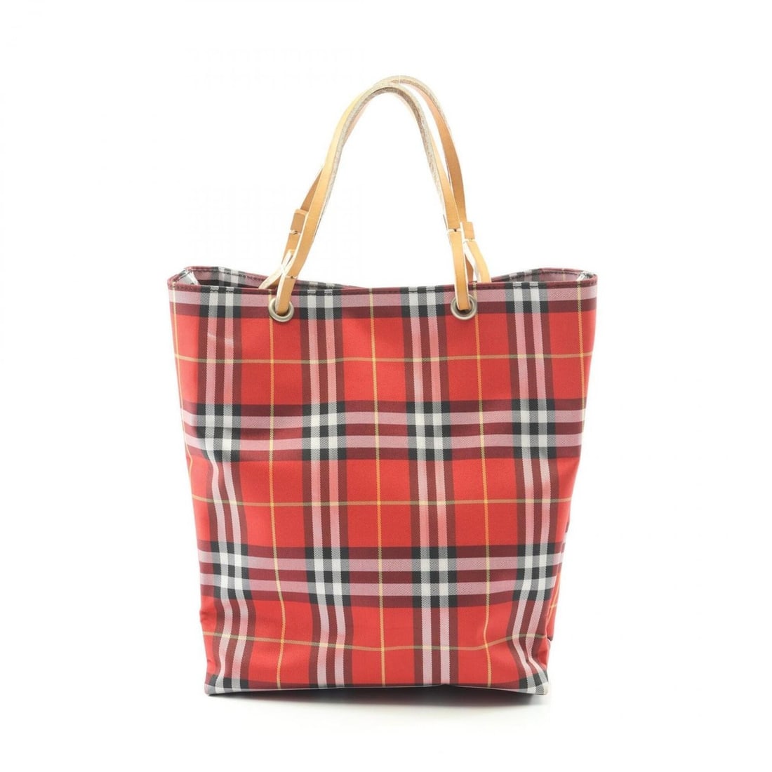 Burberry Nova Check Handbag, Canvas and Leather, Women's, Red/Brown Multicolor: --- Catalog ---Category: SizeSize (HxWxD): 24cm x 19cm x 9cm / 9.44'' x 7.48'' x 3.54''Category: DesignType: HandbagColor: Brown, Multi-color, Red colorGender: WomenMaterial: Canvas , Leather Category