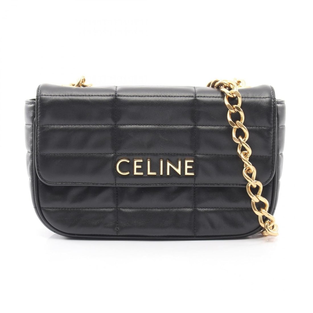 Celine CELINE Monochrome Shoulder Bag Handbag Leather Women's Black 111273EPZ: --- Catalog ---Category: SizeSize (HxWxD): 14cm x 23cm x 5cm / 5.51'' x 9.05'' x 1.96''Category: DesignType: Handbag, Shoulder bagColor: BlackGender: WomenMaterial: Leather Category: GeneralMPN: 11127