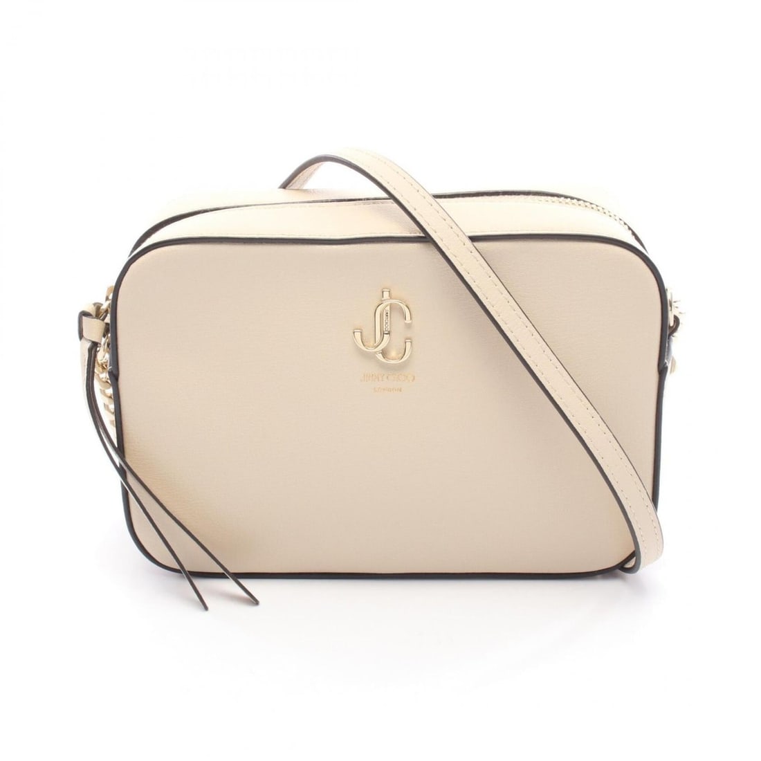 Jimmy Choo JC Camera Shoulder Bag/Handbag, Leather, Women's, Beige: --- Catalog ---Category: SizeSize (HxWxD): 13cm x 18.5cm x 6cm / 5.11'' x 7.28'' x 2.36''Category: DesignType: Handbag, Shoulder bagColor: BeigeGender: WomenMaterial: Leather Category: GeneralBrand: J