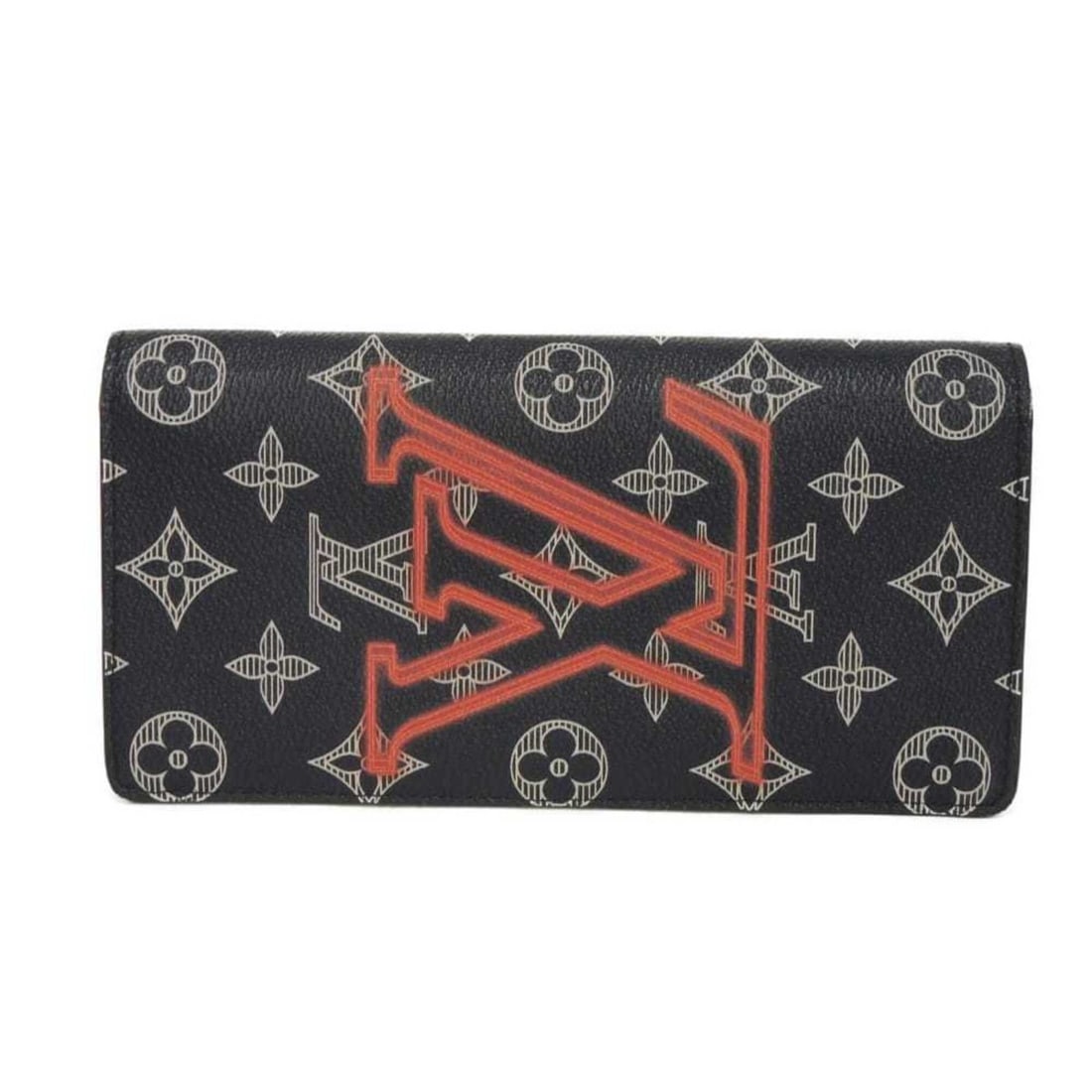 Louis Vuitton LOUIS VUITTON Long Wallet Portefeuille Brazza LV Logo Flower White Pink Monogram Ink: --- Catalog ---Category: SizeSize (HxWxD): 19cm x 9.5cm x 2.3cm / 7.48'' x 3.74'' x 0.9''Category: DesignType: Long wallet (bi-fold)Color: Galle, Monogram, Navy, Pink, WhiteGender: MenMaterial: Monogr