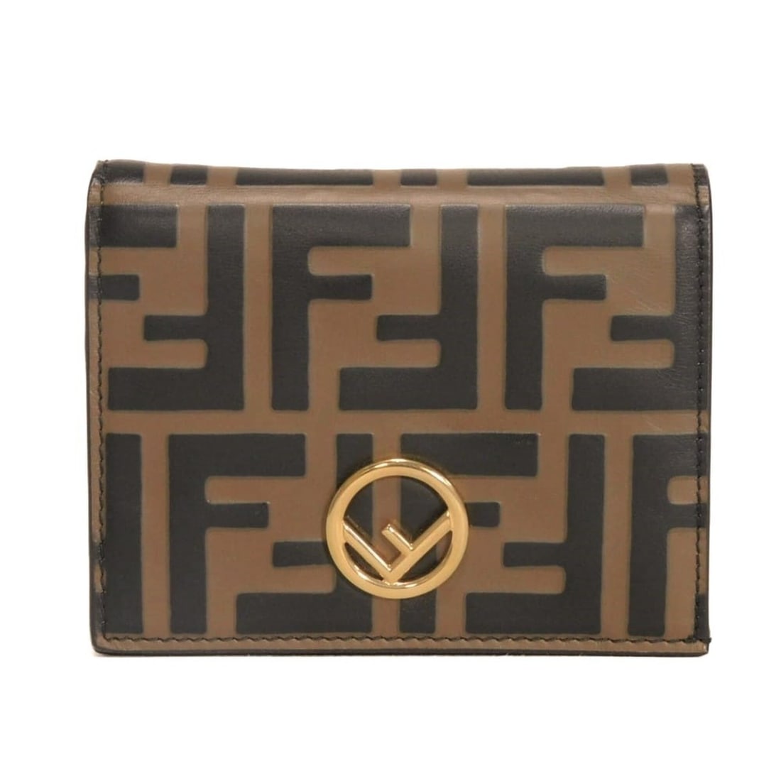 Fendi FENDI Bi-fold Wallet F is Small Zucca Brown Black FF Logo Embossed Maya 8M0420 AAFM F13VK: --- Catalog ---Category: SizeSize (HxWxD): 8.5cm x 11cm x 3cm / 3.34'' x 4.33'' x 1.18''Category: DesignType: Wallet (bi-fold)Color: Black, BrownGender: Men,WomenMaterial: Zucca Category: GeneralMPN: 