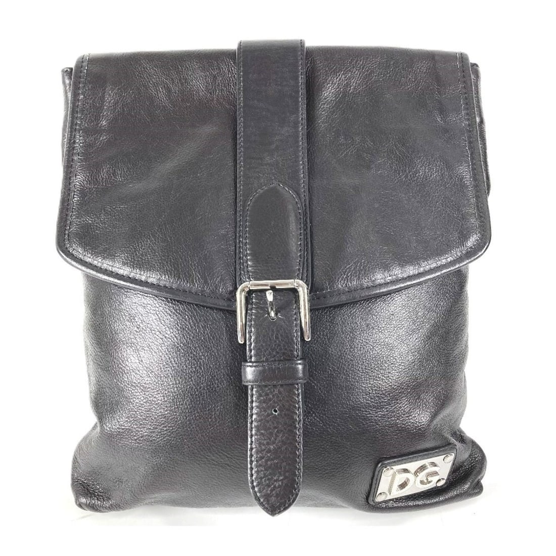 DOLCE&GABBANA Dolce & Gabbana Logo DG Bag Crossbody Shoulder Leather Men's Women's Black: --- Catalog ---Category: SizeSize (HxWxD): 34cm x 28cm / 13.38'' x 11.02''Category: DesignType: Shoulder bagColor: BlackGender: Men,WomenMaterial: Leather Category: GeneralBrand: Dolce & GabbanaCountr