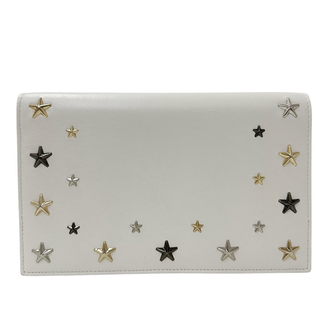 Jimmy Choo women's handbag, brand name, handbag/shoulder bag, 2-way, leather, white, mini party,: --- Catalog ---Category: SizeSize (HxWxD): 13cm x 22cm x 5cm / 5.11'' x 8.66'' x 1.96''Category: DesignType: Handbag, Shoulder bagColor: WhiteGender: WomenMaterial: Leather Category: GeneralBrand: Jim