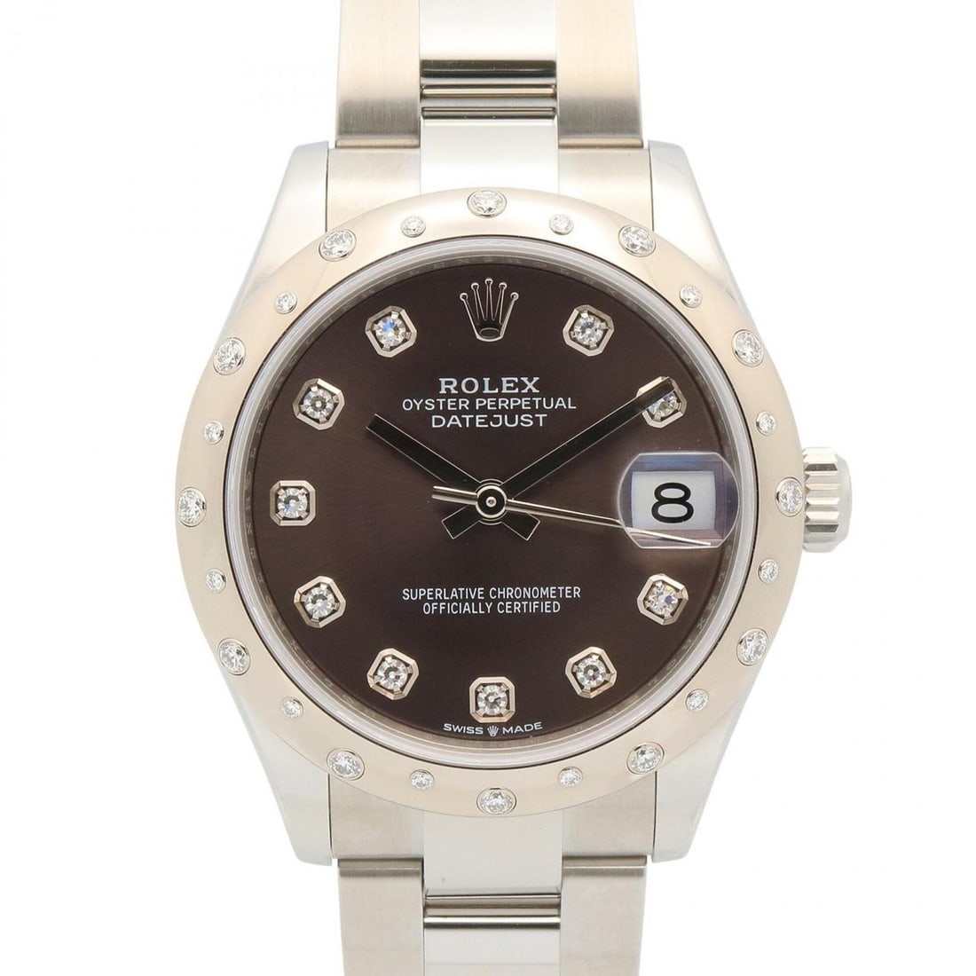 Rolex Datejust 20P Diamond Bezel 10P NP Watch 18KWG (White Gold) Stainless Steel Men's Women's Gray: --- Catalog ---Category: SizeWrist Size: 17.5cm / 6.88''Case Diameter: 31mm / 1.22''Category: DesignType: WristwatchGender: Men,WomenColor (Dial): Gray, SilverMaterial (Band): Stainless steel, White g