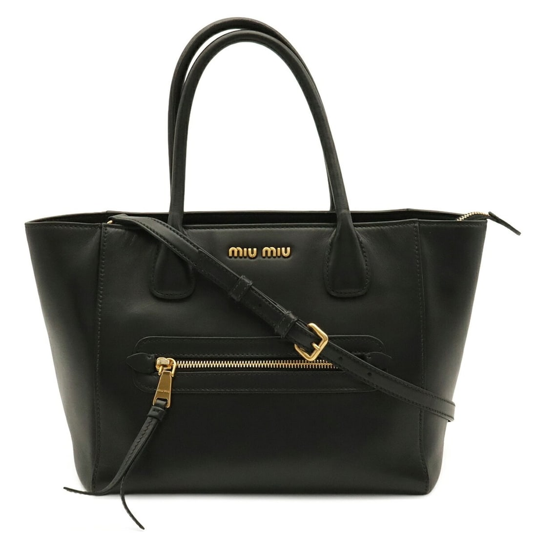 Miu Miu Miu Madras Tote Bag, Handbag, Shoulder Leather, Black: --- Catalog ---Category: SizeSize (HxWxD): 21.5cm x 39cm x 16cm / 8.46'' x 15.35'' x 6.29''Category: DesignType: Handbag, Shoulder bag, Tote bagColor: BlackGender: WomenMaterial: Leather Hardware Colo