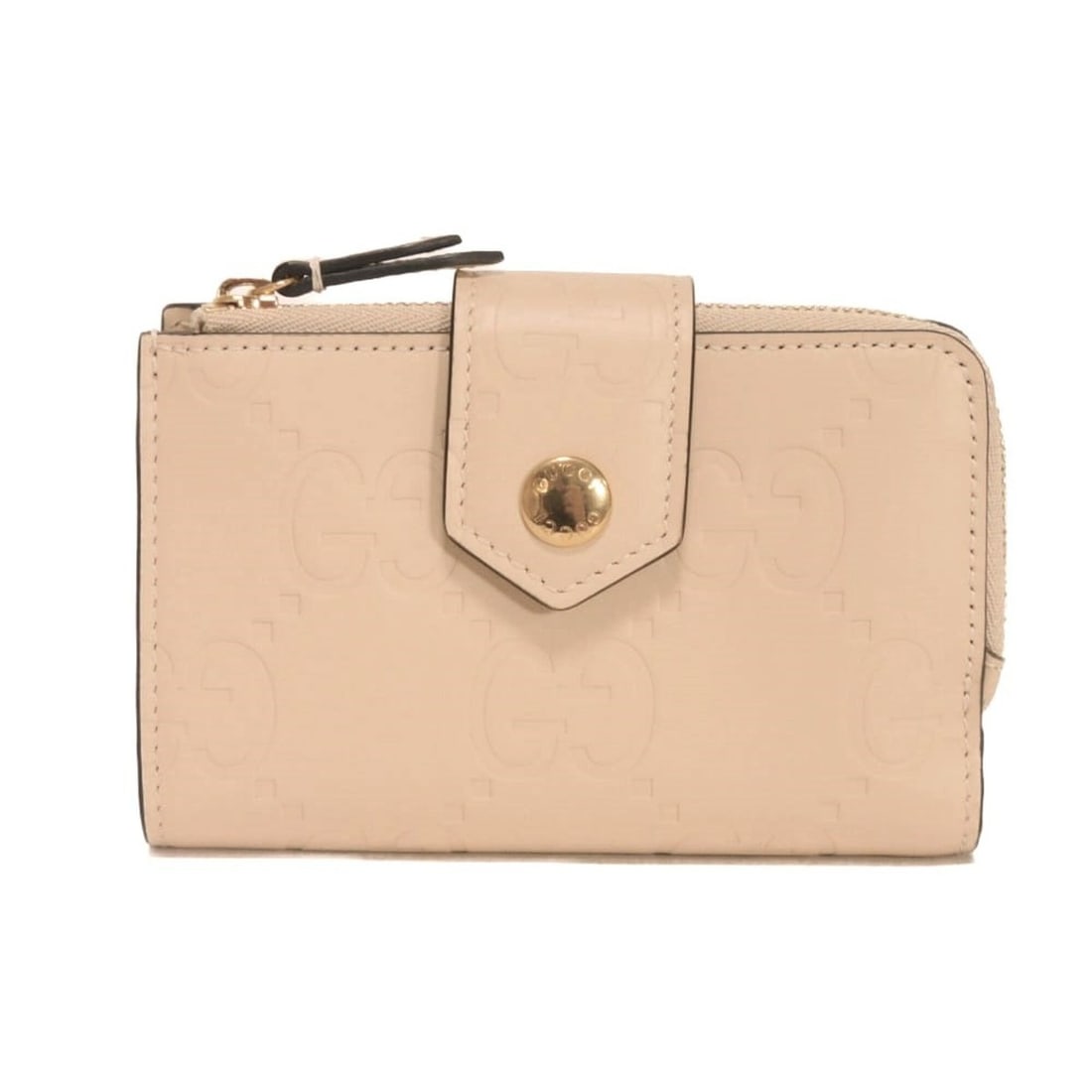 Gucci GUCCI Bi-fold Wallet GG Medium Guccissima Calfskin Double G Embossed Light Beige 790131 AAC1Q: --- Catalog ---Category: SizeSize (HxWxD): 8.5cm x 13cm x 3cm / 3.34'' x 5.11'' x 1.18''Category: DesignType: Wallet (bi-fold)Color: Beige, Light beigeGender: Men,WomenCategory: GeneralMPN: 790131 AAC