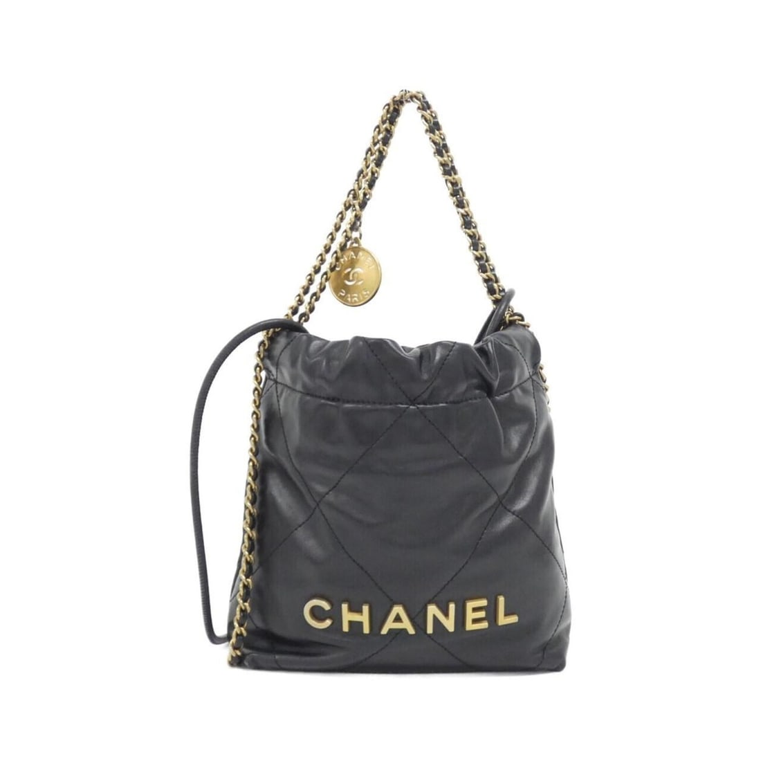 Chanel 22 Line MINI AS3980 Handbag: --- Catalog ---Category: SizeSize (HxWxD): 19cm x 18cm x 6cm / 7.48'' x 7.08'' x 2.36''Category: DesignType: HandbagColor: BlackGender: Women,MenMaterial: Leather Leather/Fur Type: CalfskinCategory: