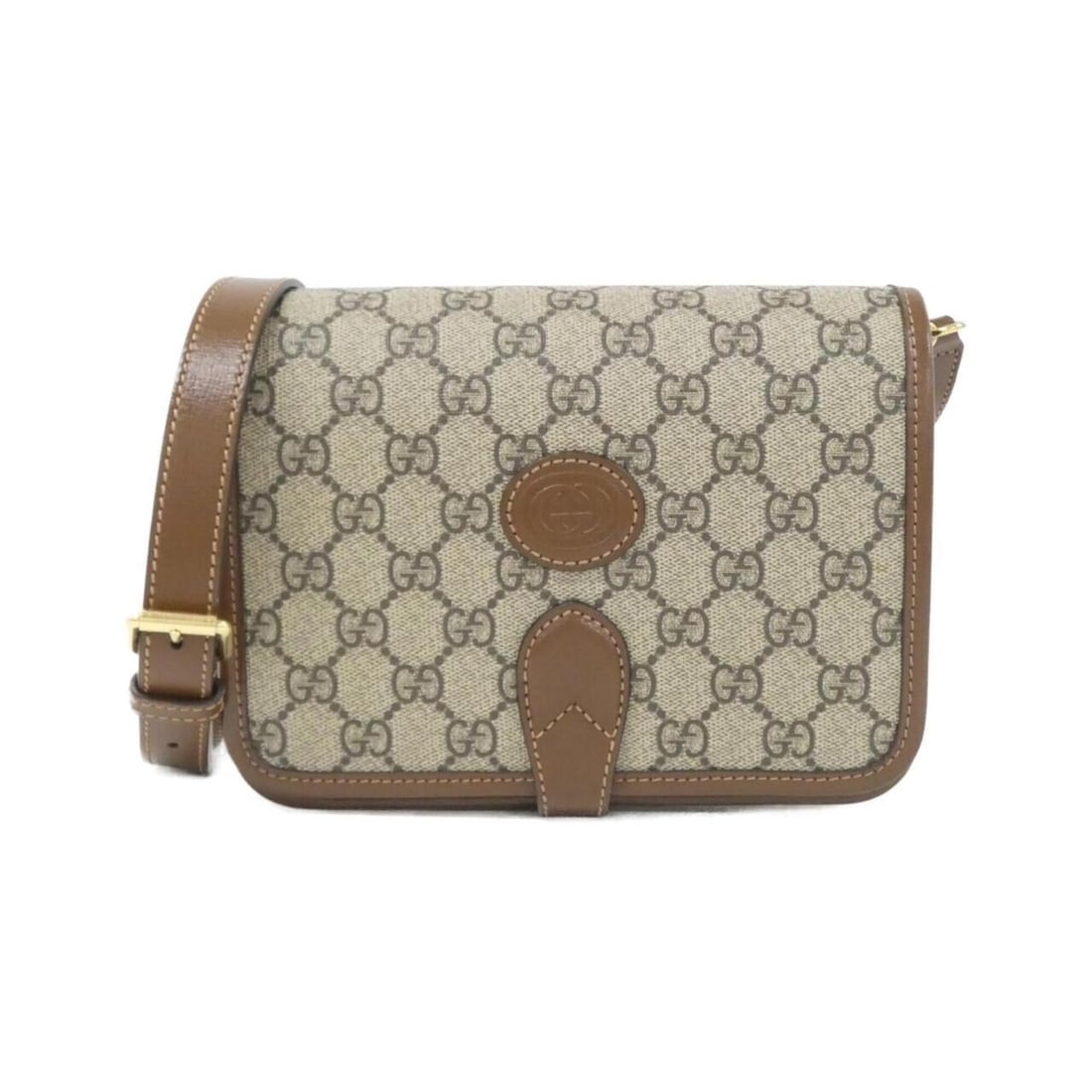 Gucci 671620 92TCG Shoulder Bag: --- Catalog ---Category: SizeSize (HxWxD): 16cm x 20cm x 8cm / 6.29'' x 7.87'' x 3.14''Category: DesignType: Shoulder bagColor: Beige, BrownGender: WomenMaterial: GG Supreme , Leather Hardware Color: 