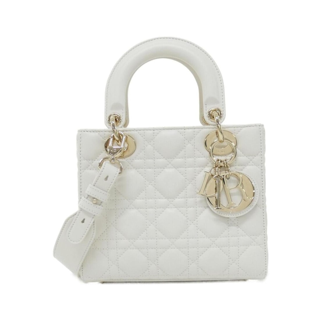 Christian Dior MY ABCDIOR Lady Small M0538ONGE Handbag: --- Catalog ---Category: SizeSize (HxWxD): 17cm x 20cm x 8cm / 6.69'' x 7.87'' x 3.14''Category: DesignType: HandbagColor: WhiteGender: WomenMaterial: Leather Hardware Color: GoldLeather/Fur Type: