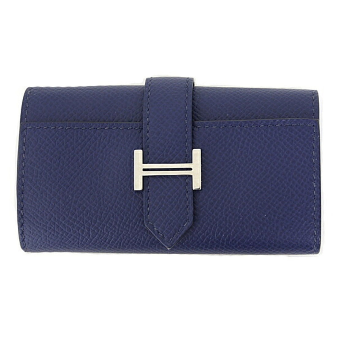 Hermes Bearn Key Case, 4-ring, Veau Epsom Leather, Blue Navy, U Stamp: --- Catalog ---Category: DesignType: KeycaseColor: Blue, NavyGender: Women,MenMaterial: Epsom leather Category: GeneralBrand: HermesCountry of Origin: FranceCategory: Physical PropertiesSize (HxWxD):