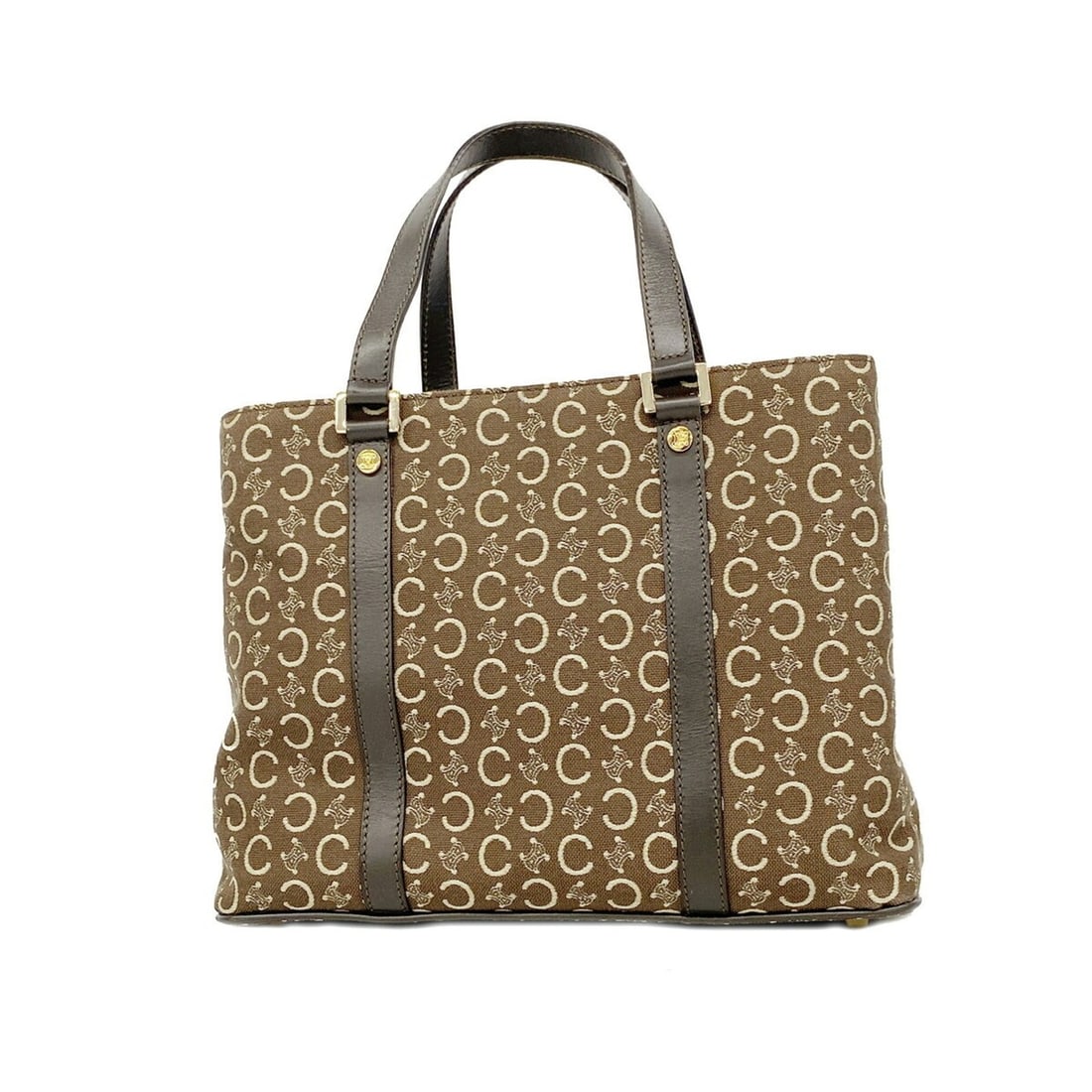 Celine C Macadam Canvas Handbag, Brown, Women's: --- Catalog ---Category: SizeSize (HxWxD): 20cm x 26cm x 10cm / 7.87'' x 10.23'' x 3.93''Category: DesignType: HandbagColor: BrownGender: WomenMaterial: Canvas Hardware Color: GoldCategory: GeneralBra