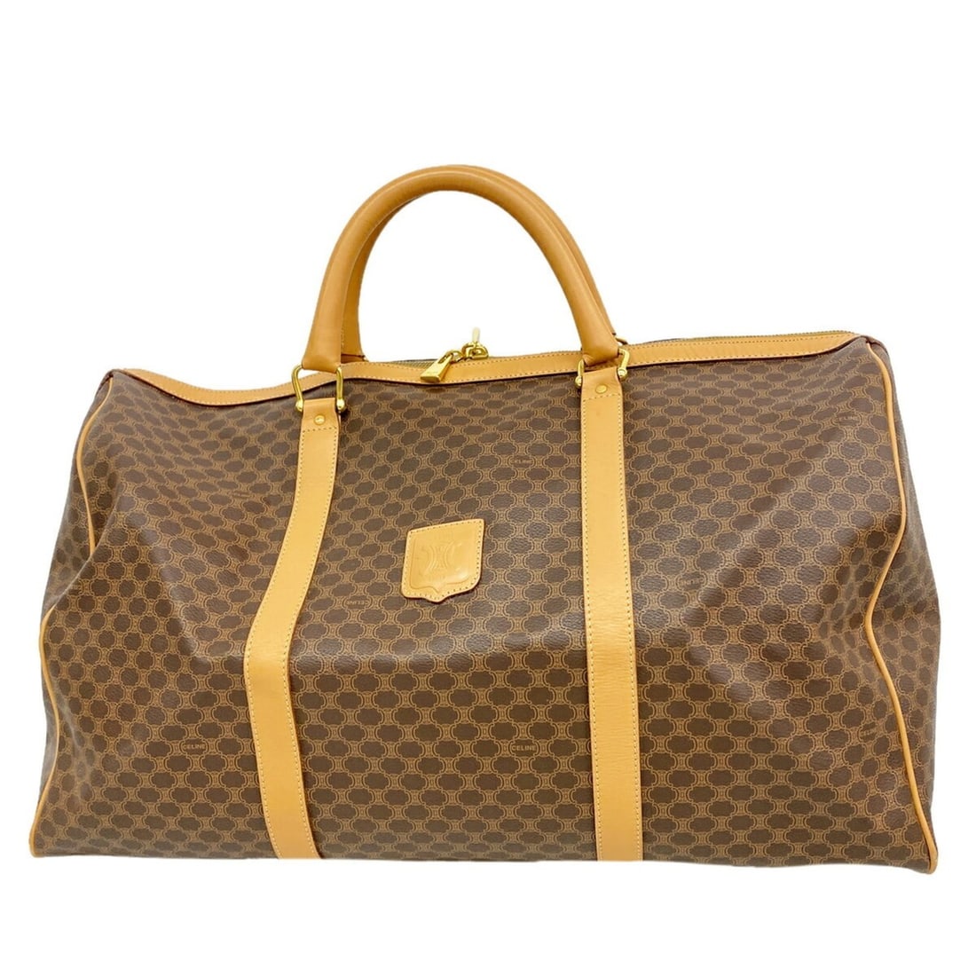 Celine bag, Boston Macadam pattern, brown, women's. (1 of 10)