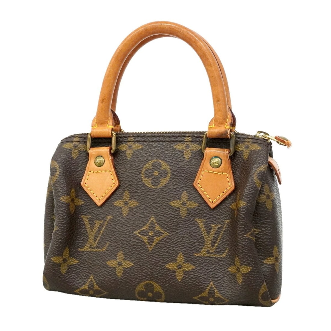 Louis Vuitton Monogram Mini Speedy Handbag M41534 Brown Women's (1 of 12)