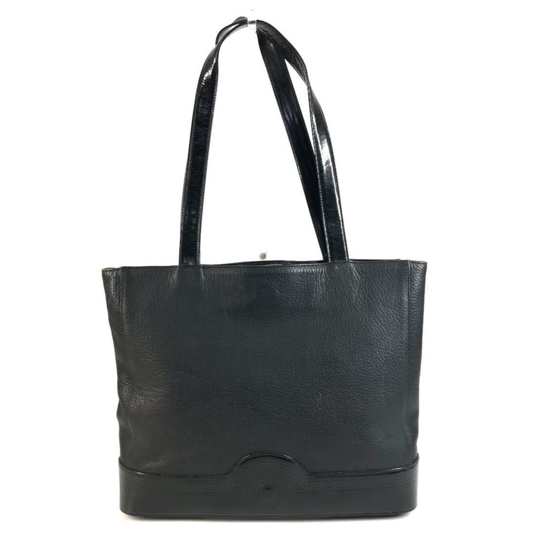 VERSACE Vintage Sunburst Logo Tote Bag/Shoulder Bag, Leather, Men's/Women's, Black: --- Catalog ---Category: SizeSize (HxWxD): 29cm x 35.5cm x 8.5cm / 11.41'' x 13.97'' x 3.34''Category: DesignType: Shoulder bag, Tote bagColor: BlackGender: Men,Women,UnisexSeason: VintageMaterial: Le