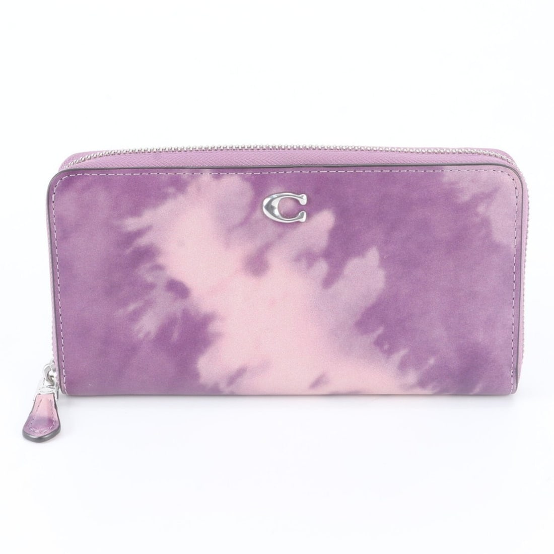 Coach Accordion Zip Wallet Tie-Dye Leather Long Round Zipper Women's: --- Catalog ---Category: SizeSize (HxWxD): 10cm x 19cm x 2.5cm / 3.93'' x 7.48'' x 0.98''Category: DesignType: Long wallet (bi-fold)Color: PurpleGender: WomenMaterial: Leather Category: GeneralBrand: 