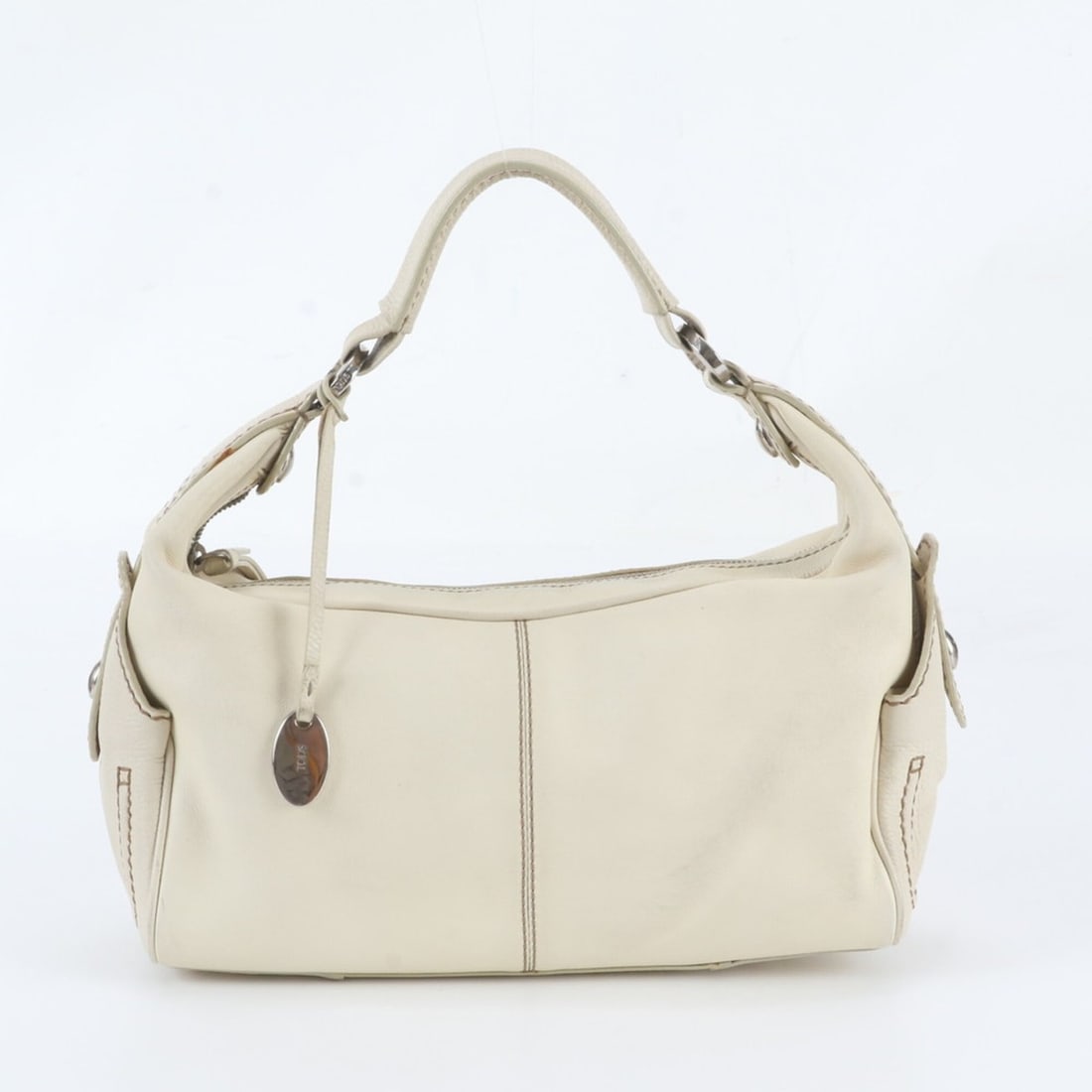 Tod's Leather Shoulder Bag Handbag Brand Women's: --- Catalog ---Category: SizeSize (HxWxD): 13cm x 29cm x 12cm / 5.11'' x 11.41'' x 4.72''Strap Length: 45cm / 17.71''Category: DesignType: Handbag, Shoulder bagColor: WhiteGender: WomenMaterial: Leath