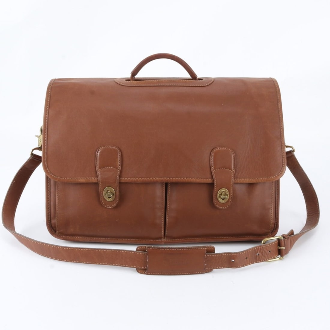Coach Turnlock 0532 Leather 2-Way Business Bag, Shoulder Briefcase, Tote Bag for Men (1 of 9)