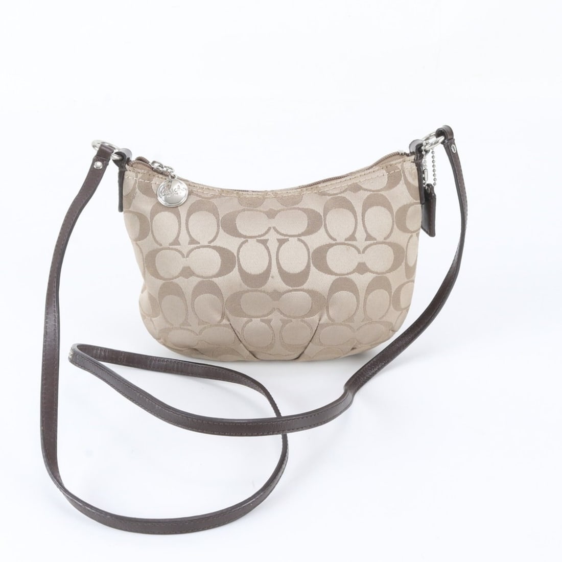 Coach Signature Leather Canvas Shoulder Bag Crossbody for Women (1 of 9)