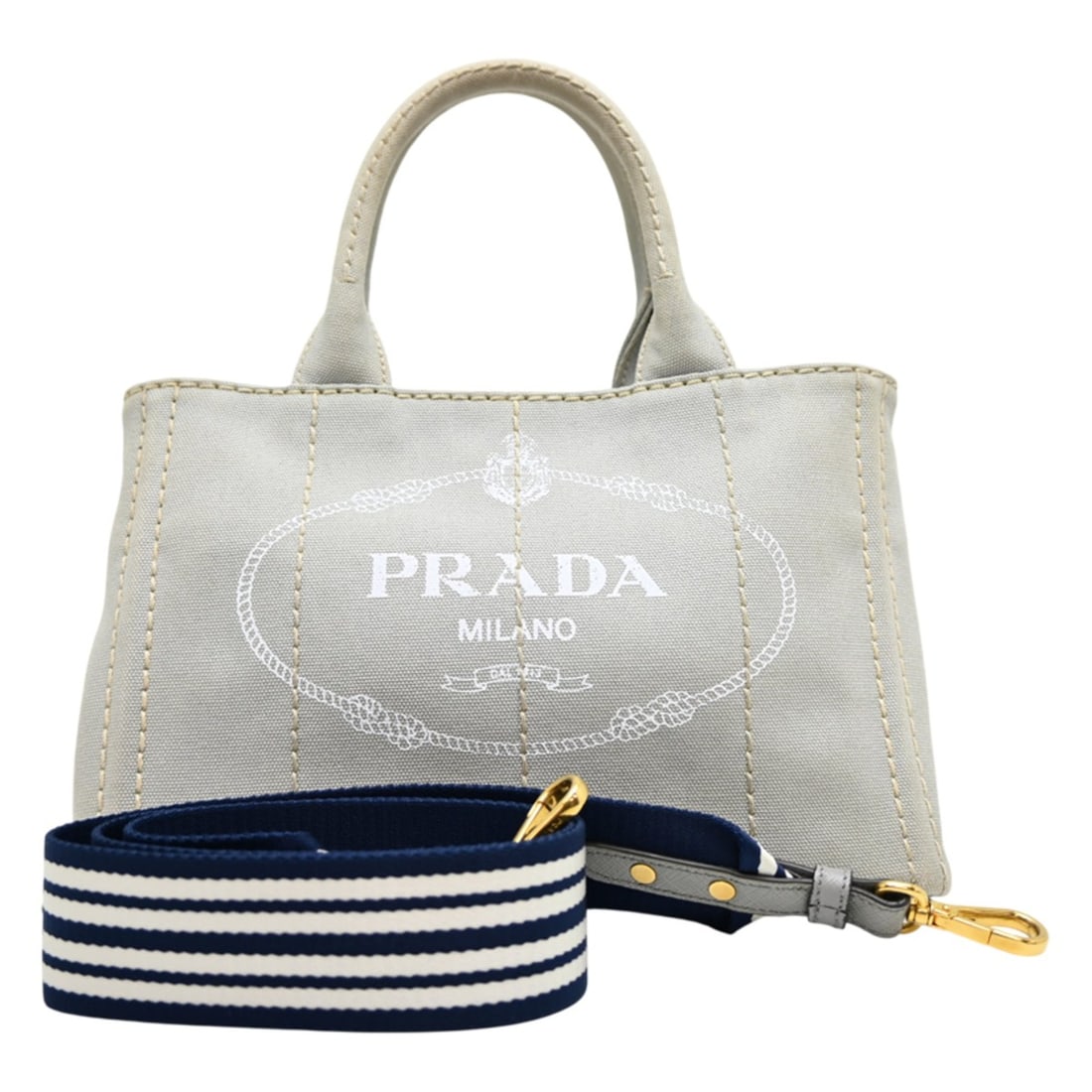 Prada Canapa PM Women's Handbag 1BG439 Denim Light Gray: --- Catalog ---Category: SizeSize (HxWxD): 19cm x 29cm x 16cm / 7.48'' x 11.41'' x 6.29''Category: DesignType: HandbagColor: Light grayGender: WomenMaterial: Denim Category: GeneralBrand: Prada--- Ite