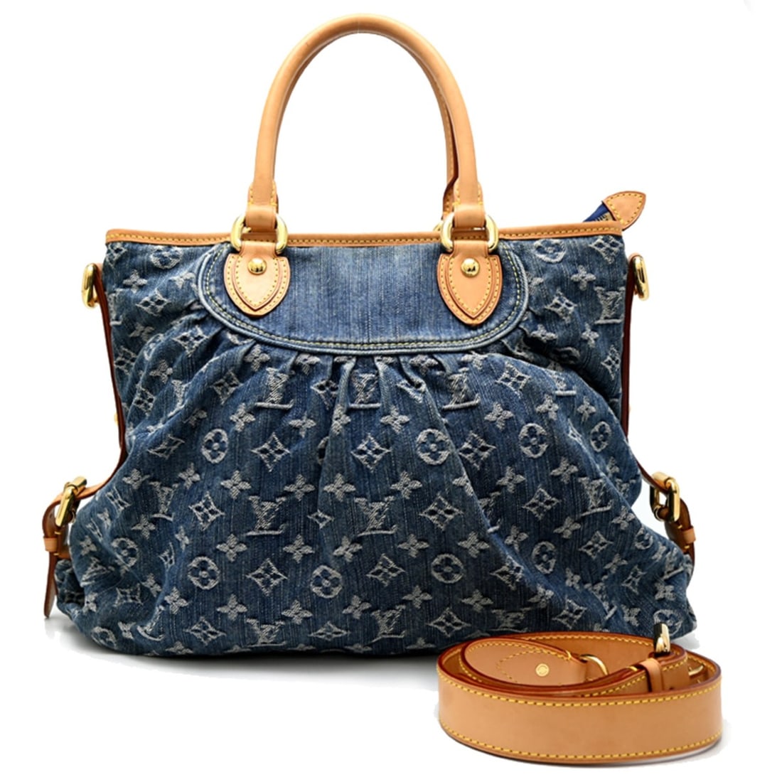 Louis Vuitton Neo Cavie GM Women's Tote Bag M95350 (Discontinued) Monogram Denim Blue: --- Catalog ---Category: SizeSize (HxWxD): 32cm x 40cm x 13cm / 12.59'' x 15.74'' x 5.11''Category: DesignType: Tote bagColor: BlueGender: WomenMaterial: Monogram Denim Category: GeneralMPN: M95350Bra