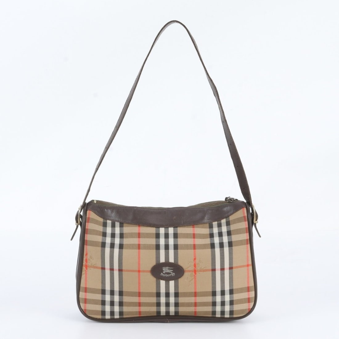 Burberry Nova Check Shadow Horse Leather Shoulder Bag, One-Shoulder Tote Bag for Women: --- Catalog ---Category: SizeSize (HxWxD): 20cm x 29cm x 7cm / 7.87'' x 11.41'' x 2.75''Strap Length: 77cm / 30.31''Category: DesignType: Shoulder bag, Tote bagColor: BrownGender: WomenMaterial: Leath