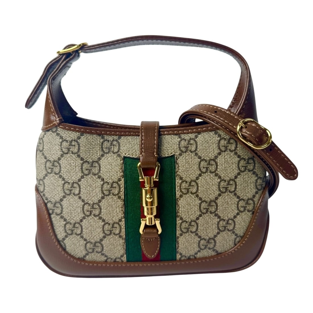 Gucci New Jackie Sherry Line 2-way Handbag/Shoulder Bag 637092 Crossbody for Women: --- Catalog ---Category: SizeSize (HxWxD): 13cm x 19cm x 3cm / 5.11'' x 7.48'' x 1.18''Category: DesignType: Handbag, Shoulder bagColor: BrownGender: WomenMaterial: Leather Category: GeneralBrand: Guc