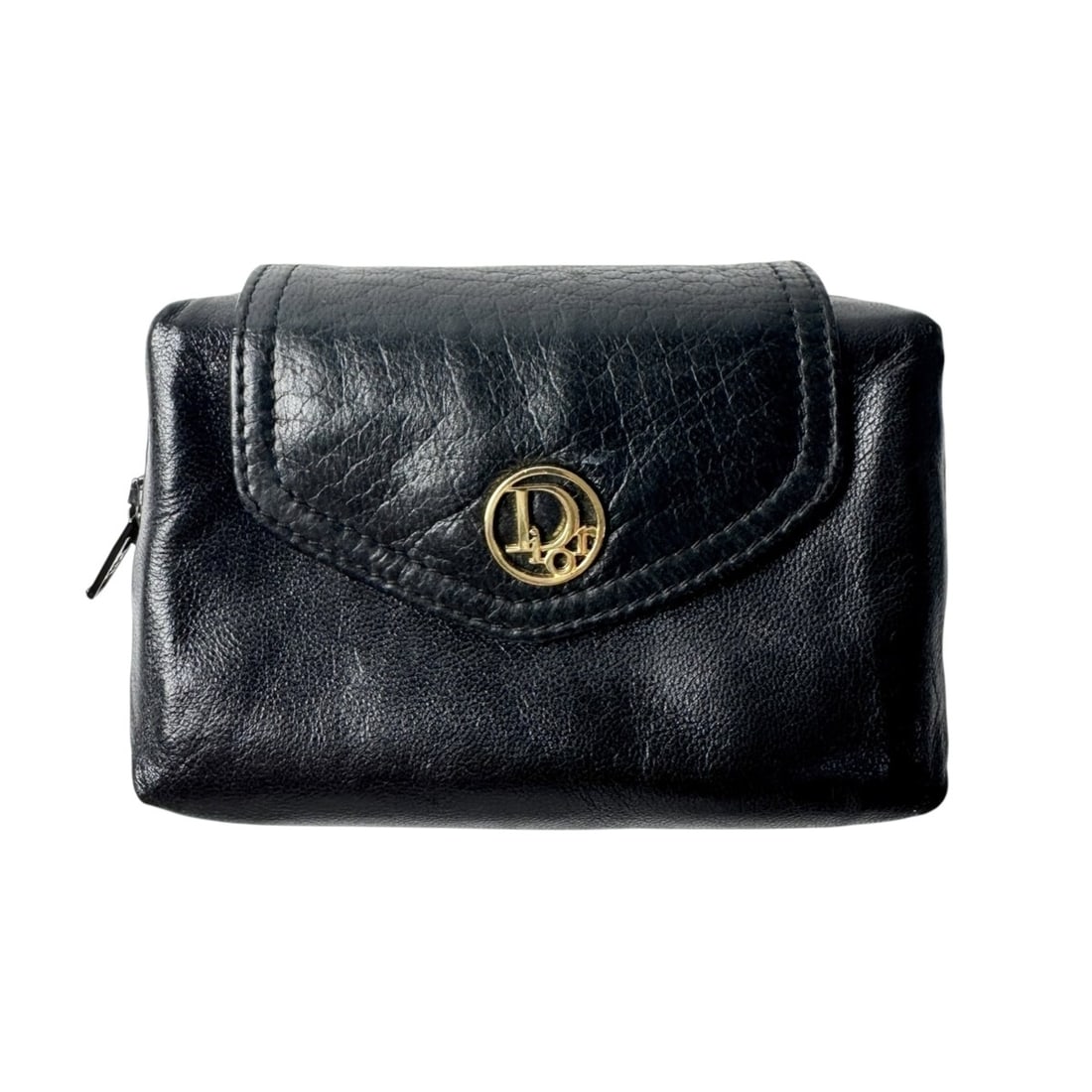 Christian Dior Dior Christian Wallet/Coin Purse, Black Leather, Women's: --- Catalog ---Category: SizeSize (HxWxD): 8cm x 9.5cm / 3.14'' x 3.74''Category: DesignType: Coin purse/coin caseColor: BlackGender: WomenMaterial: Leather Category: GeneralBrand: Christian Dior--- I