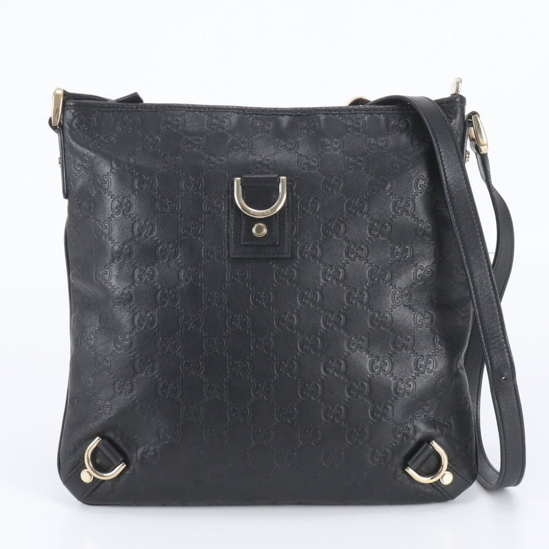 Gucci Guccissima Abbey 131326 Leather Shoulder Bag Messenger Business for Men: --- Catalog ---Category: SizeSize (HxWxD): 31cm x 31cm x 2cm / 12.2'' x 12.2'' x 0.78''Category: DesignType: Messenger bag, Shoulder bagColor: BlackGender: MenMaterial: Leather Category: GeneralMPN: 1
