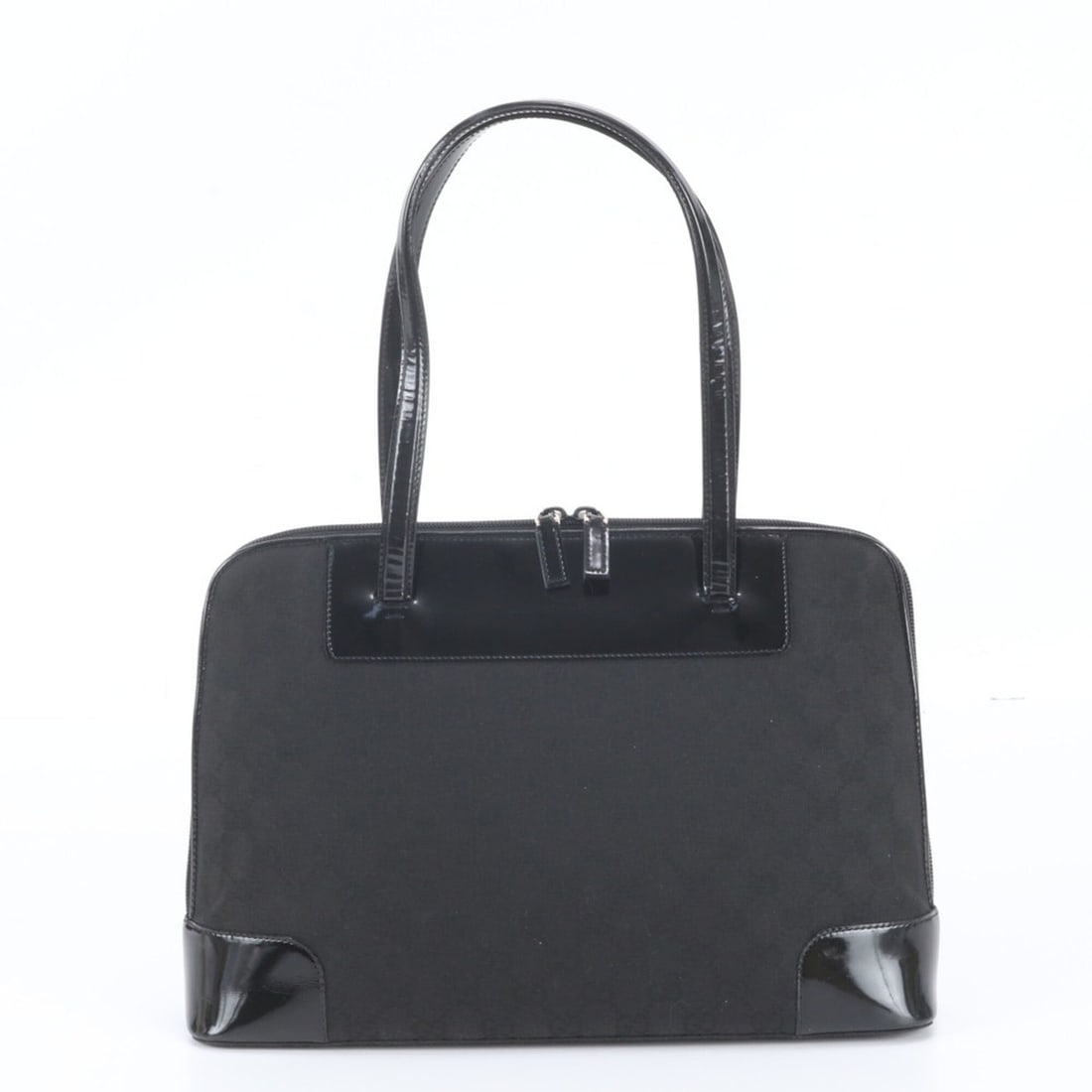 Gucci GG Canvas 002 1122 Leather Tote Bag Shoulder Handbag Black Women's: --- Catalog ---Category: SizeSize (HxWxD): 24cm x 35cm x 9cm / 9.44'' x 13.77'' x 3.54''Category: DesignType: Handbag, Shoulder bag, Tote bagColor: BlackGender: WomenMaterial: Leather , Canvas Categor
