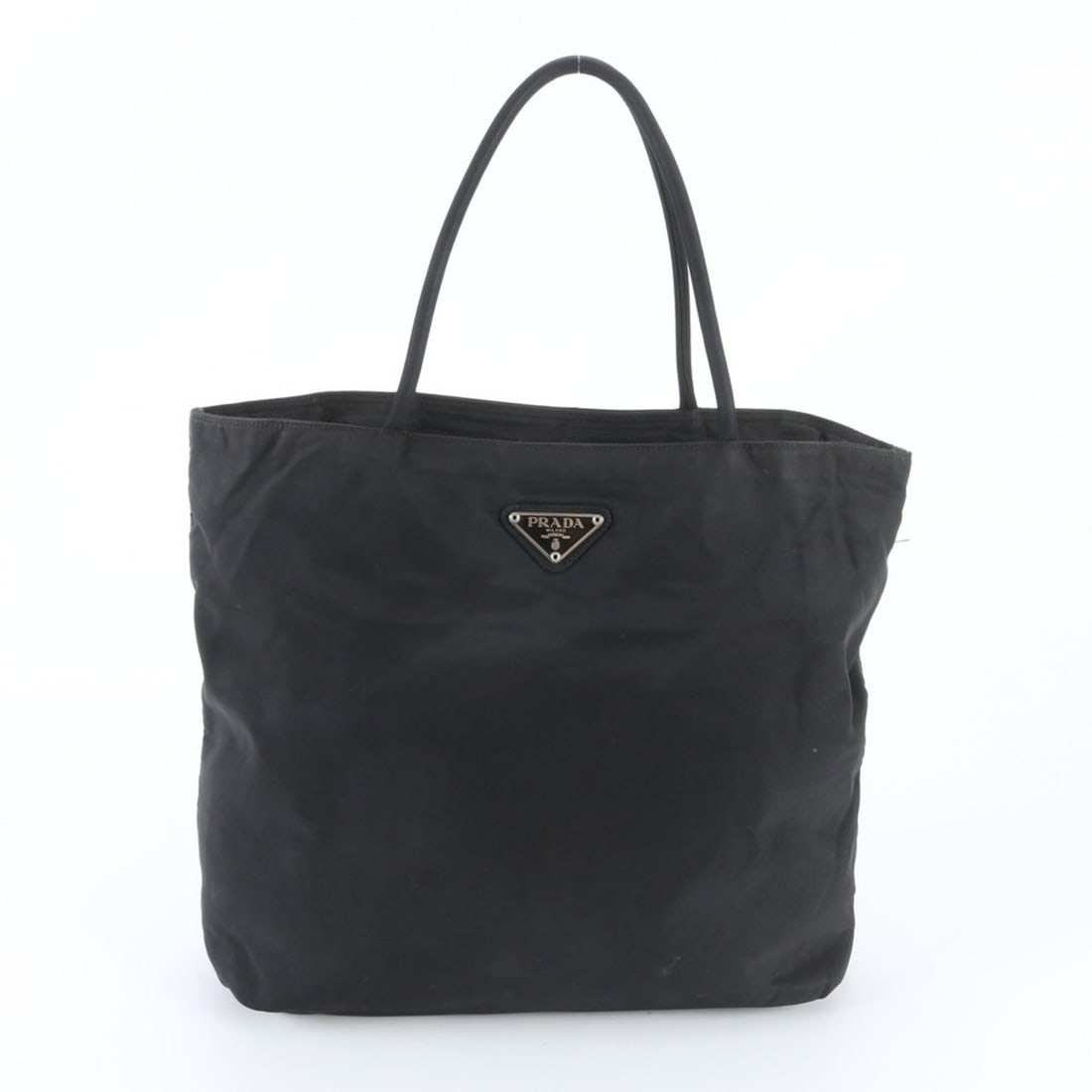 Prada Tessuto Nylon Triangle Logo Tote Bag Shoulder Handbag Black Women's (1 of 11)