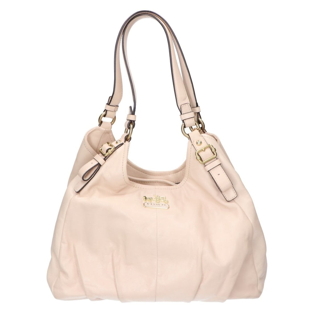 COACH 16503 Madison Maggie All-Leather Handbag, Ivory, Women's: --- Catalog ---Category: SizeSize (HxWxD): 23cm x 32.5cm x 13cm / 9.05'' x 12.79'' x 5.11''Category: DesignType: HandbagColor: IvoryGender: WomenMaterial: Leather Category: GeneralBrand: Coach--- Item